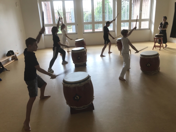 Taiko für Kinder, japanisches Trommeln für Kinder, Mülheim an der Ruhr